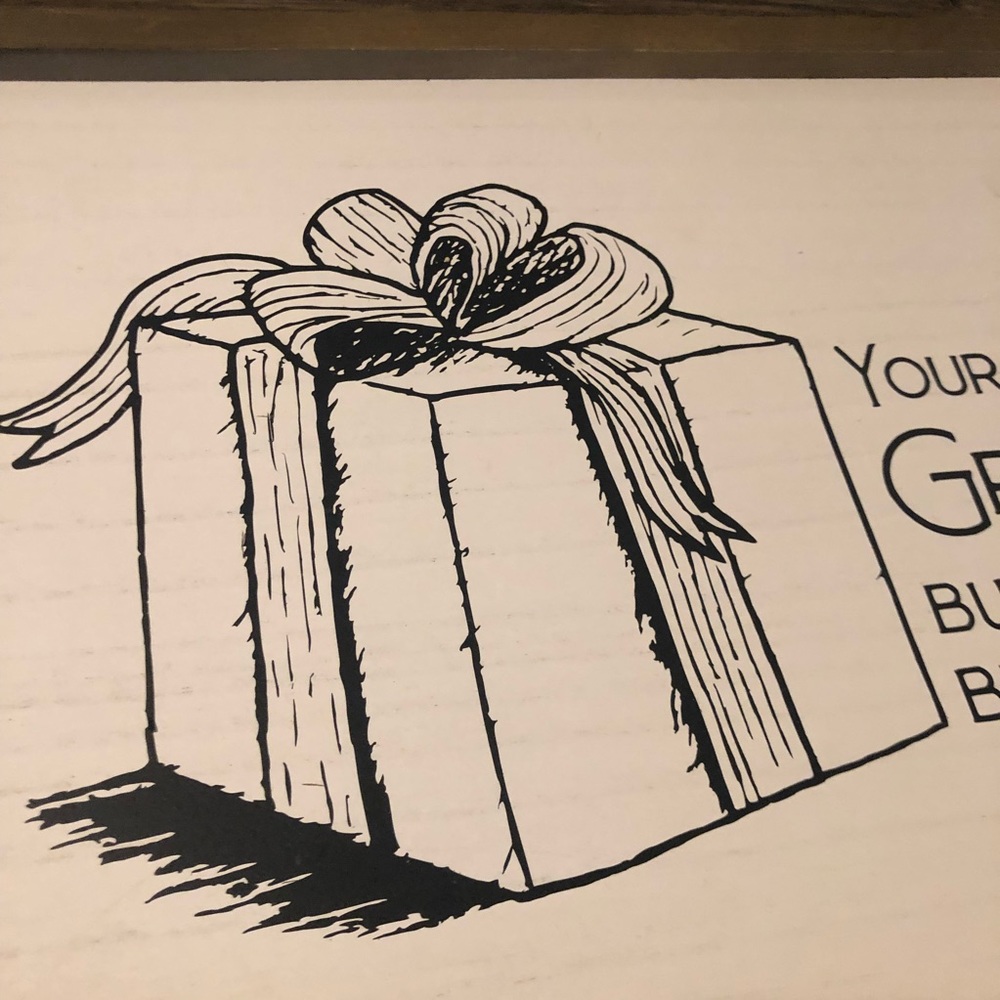 Handmade Gift Table Sign - Picture 3 of 4